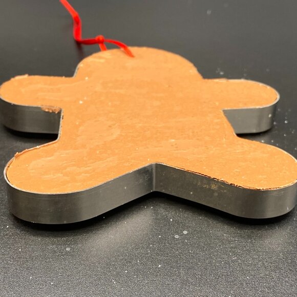 Gingerbread Boy Cookie Cutter Christmas Tree Ornament 4" Holiday Seasonal Decor - Picture 6 of 11